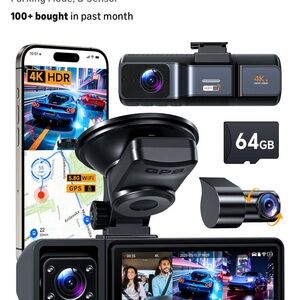 Ovaman K800 3 channel dash cam brand new